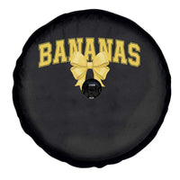Funny Bananas Coquette Bow Baseball Player Spare Tire Cover - Wonder Print Shop