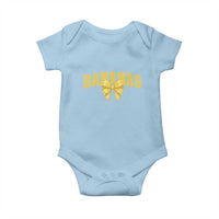 Funny Bananas Coquette Bow Baseball Player Baby Onesie - Wonder Print Shop