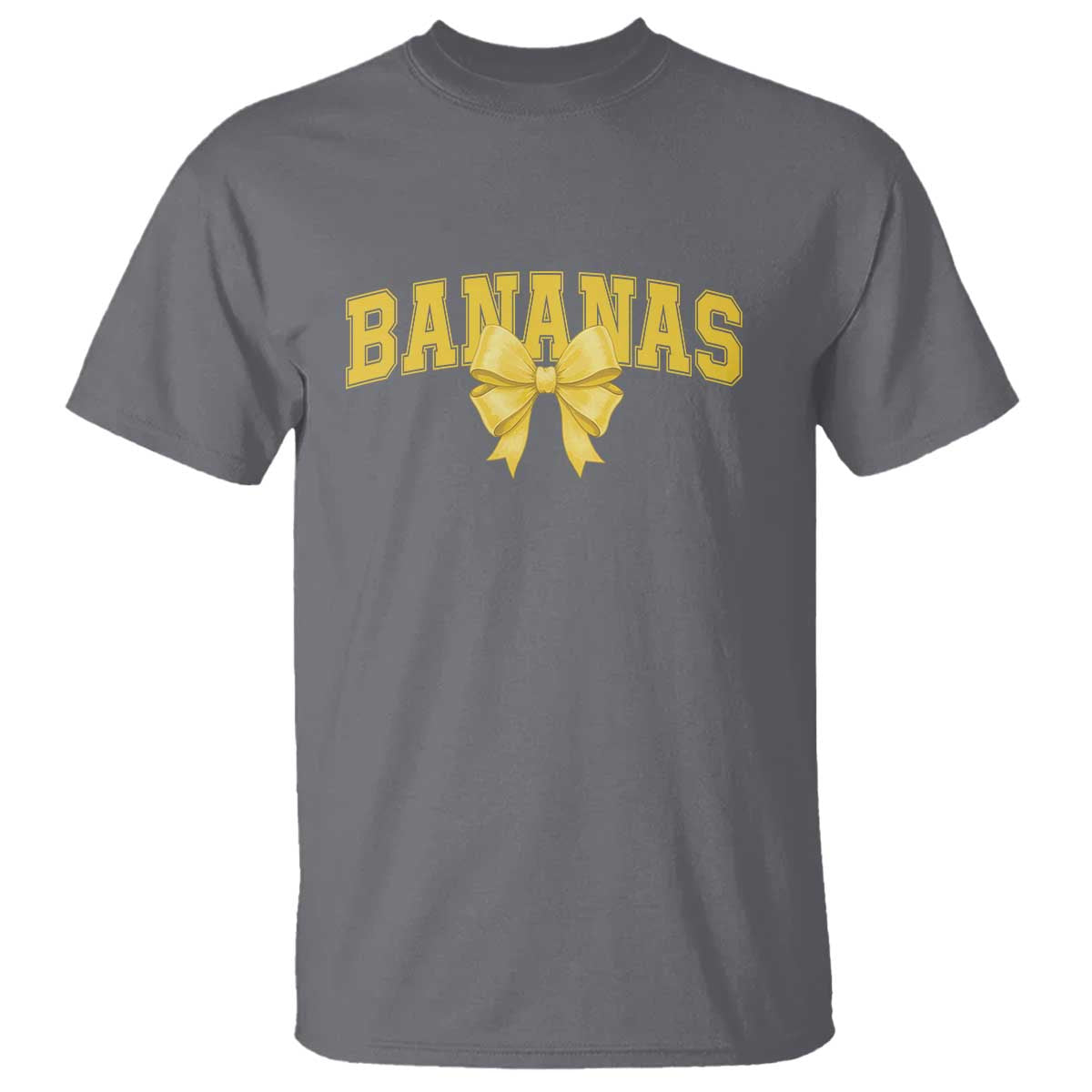 Funny Bananas Coquette Bow Baseball Player T Shirt - Wonder Print Shop