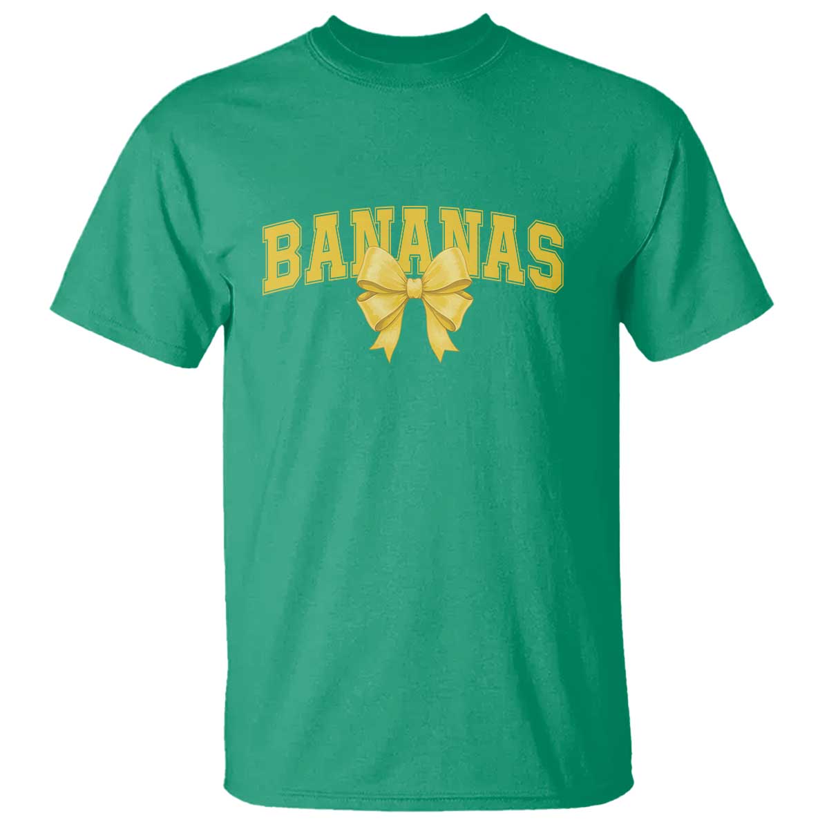 Funny Bananas Coquette Bow Baseball Player T Shirt - Wonder Print Shop