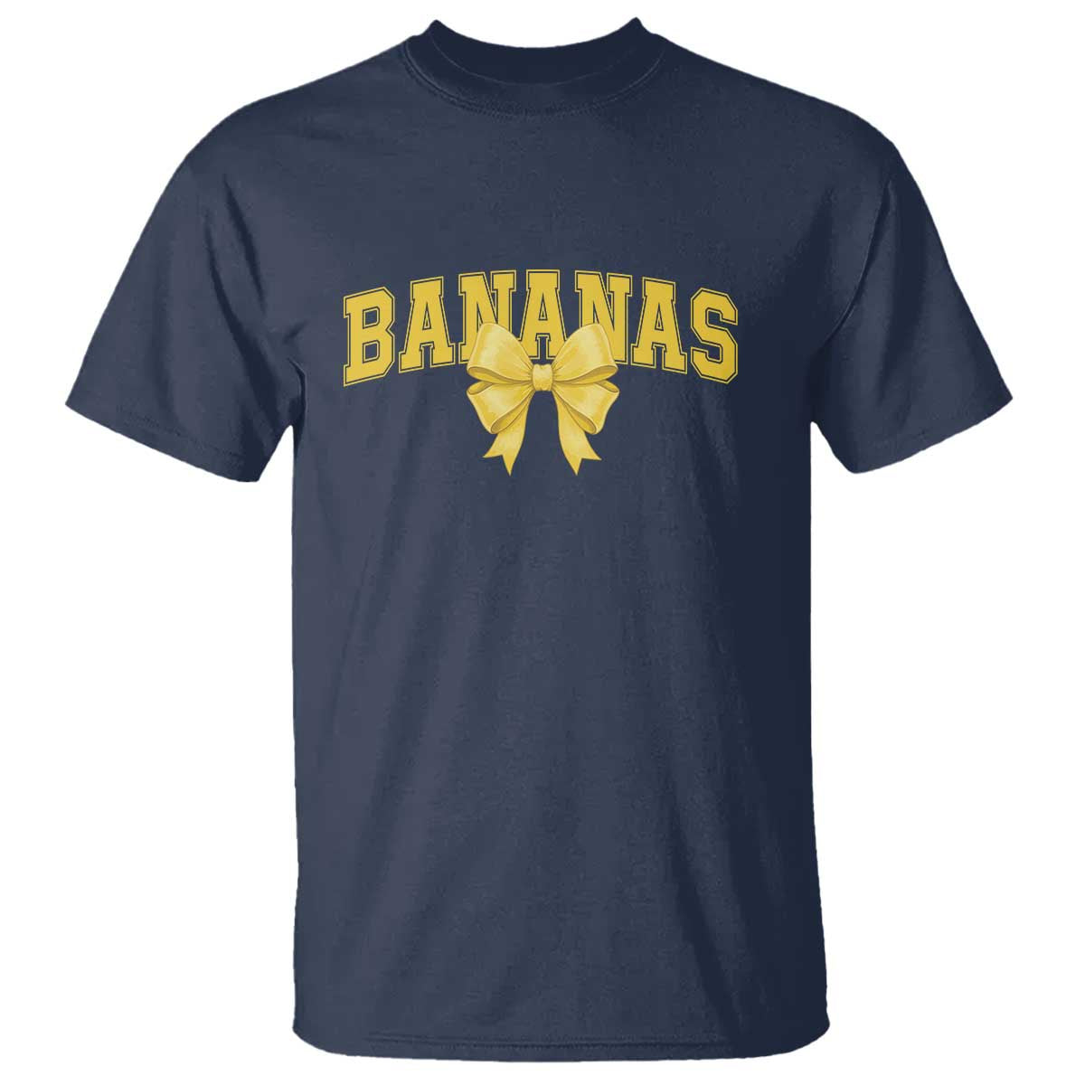 Funny Bananas Coquette Bow Baseball Player T Shirt - Wonder Print Shop