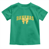 Funny Bananas Coquette Bow Baseball Player Toddler T Shirt - Wonder Print Shop