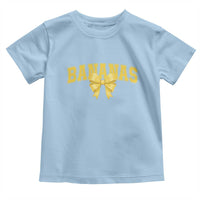 Funny Bananas Coquette Bow Baseball Player Toddler T Shirt - Wonder Print Shop