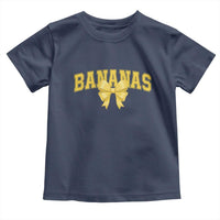 Funny Bananas Coquette Bow Baseball Player Toddler T Shirt - Wonder Print Shop