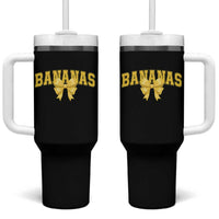 Funny Bananas Coquette Bow Baseball Player Tumbler With Handle - Wonder Print Shop
