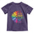 LGBTQ Be A Decent Human Its Not That Hard Toddler T Shirt Rainbow Flower