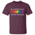 LGBTQ Be A Decent Human Its Not That Hard T Shirt Rainbow Hearts