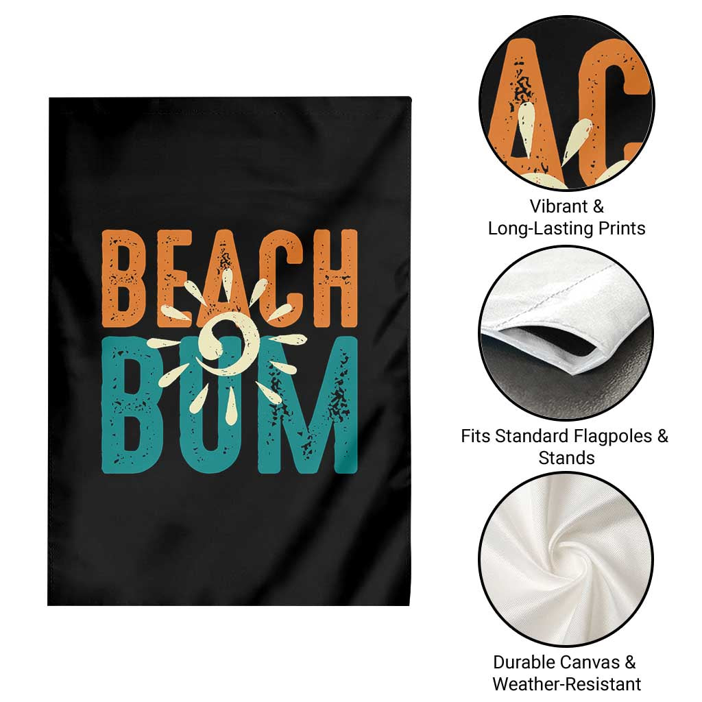 Funny Beach Bum Summer Vacation Garden Flag Beach Life Sun Light - Wonder Print Shop