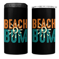 Funny Beach Bum Summer Vacation 4 in 1 Can Cooler Tumbler Beach Life Sun Light - Wonder Print Shop