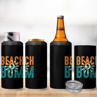 Funny Beach Bum Summer Vacation 4 in 1 Can Cooler Tumbler Beach Life Sun Light - Wonder Print Shop