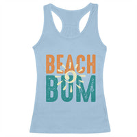 Funny Beach Bum Summer Vacation Racerback Tank Top Beach Life Sun Light - Wonder Print Shop