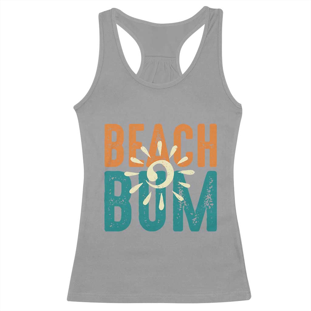 Funny Beach Bum Summer Vacation Racerback Tank Top Beach Life Sun Light - Wonder Print Shop
