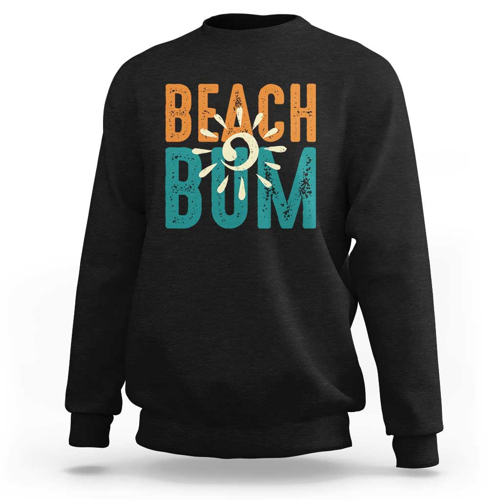 Funny Beach Bum Summer Vacation Sweatshirt Beach Life Sun Light - Wonder Print Shop