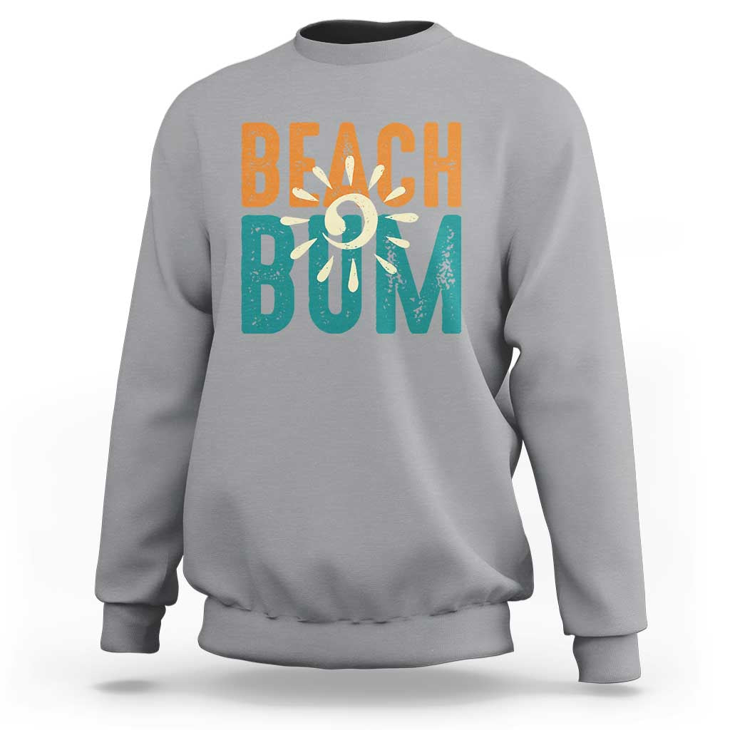 Funny Beach Bum Summer Vacation Sweatshirt Beach Life Sun Light - Wonder Print Shop