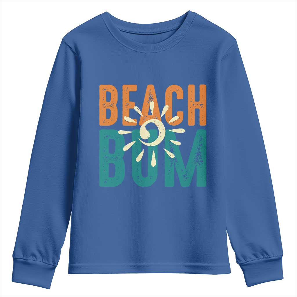 Funny Beach Bum Summer Vacation Youth Sweatshirt Beach Life Sun Light - Wonder Print Shop