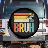 Funny Dada Daddy Dad Bruh Spare Tire Cover Fathers Day Vintage Stripes