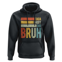 Funny Dada Daddy Dad Bruh Hoodie Fathers Day Vintage Stripes