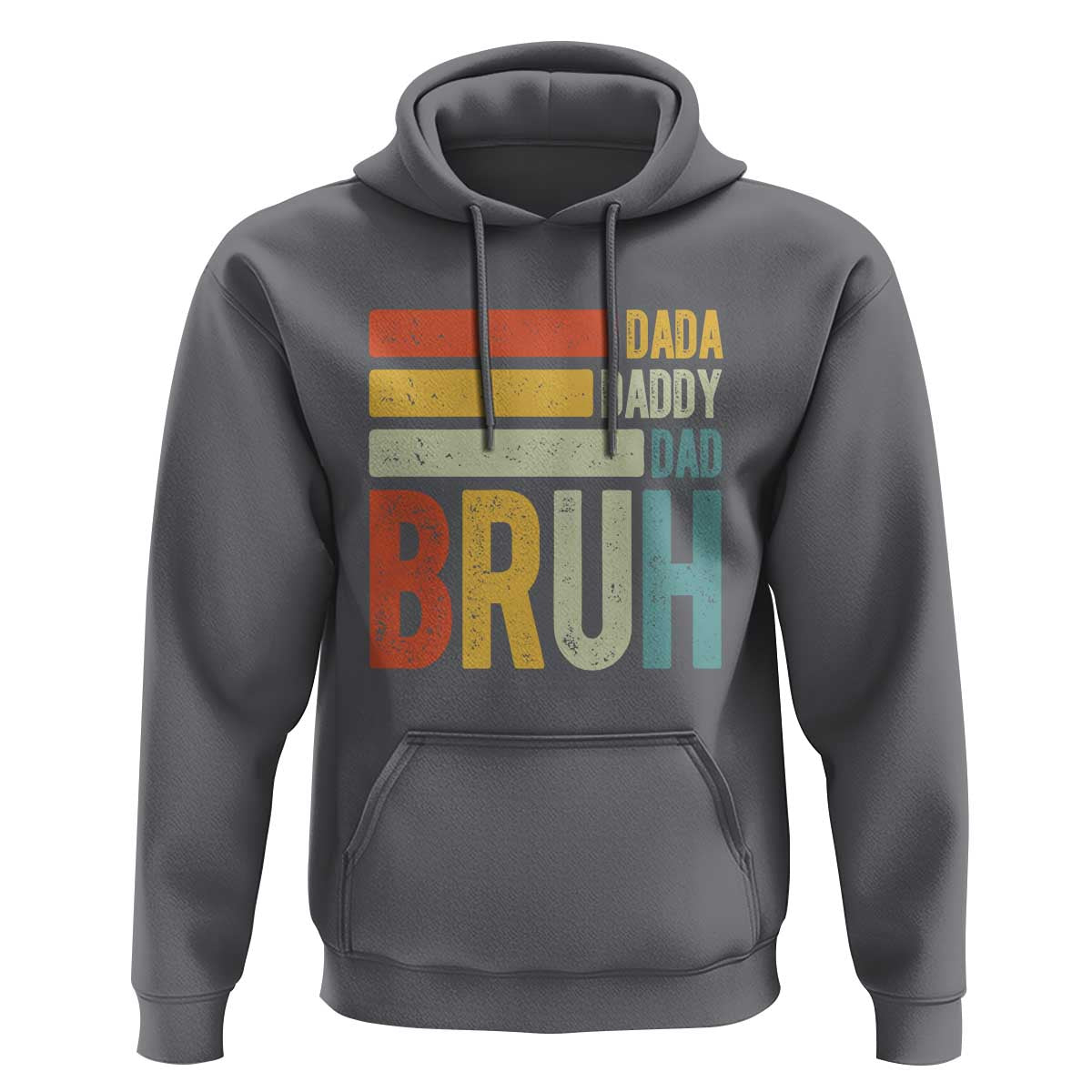 Funny Dada Daddy Dad Bruh Hoodie Fathers Day Vintage Stripes