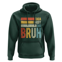 Funny Dada Daddy Dad Bruh Hoodie Fathers Day Vintage Stripes