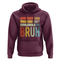Funny Dada Daddy Dad Bruh Hoodie Fathers Day Vintage Stripes