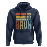 Funny Dada Daddy Dad Bruh Hoodie Fathers Day Vintage Stripes