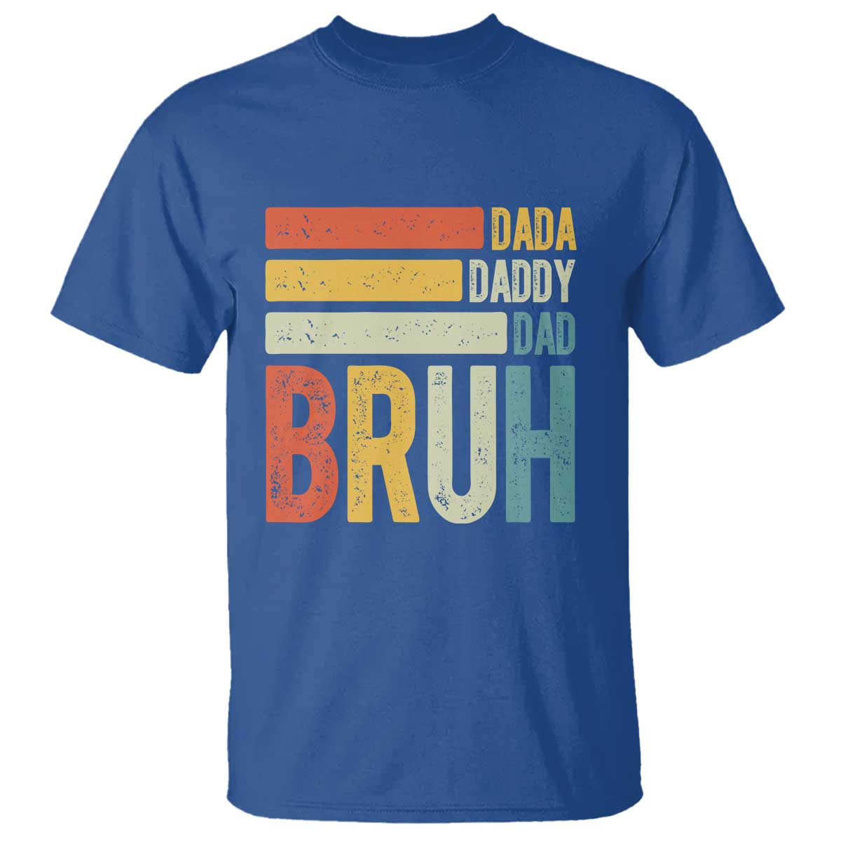 Funny Dada Daddy Dad Bruh T Shirt Fathers Day Vintage Stripes