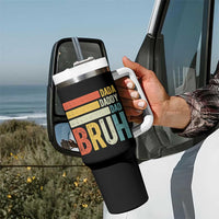 Funny Dada Daddy Dad Bruh Tumbler With Handle Fathers Day Vintage Stripes