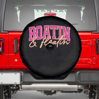 Funny Boating And Floatin Spare Tire Cover Summer Vacation Boat Lake Life - Wonder Print Shop