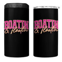Funny Boating And Floatin 4 in 1 Can Cooler Tumbler Summer Vacation Boat Lake Life - Wonder Print Shop