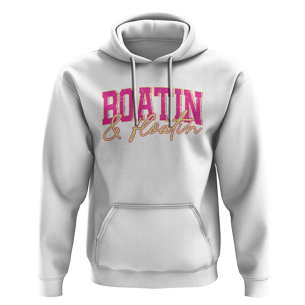 Funny Boating And Floatin Hoodie Summer Vacation Boat Lake Life - Wonder Print Shop