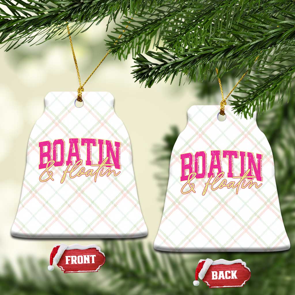 Funny Boating And Floatin Ceramic Ornament Summer Vacation Boat Lake Life - Wonder Print Shop