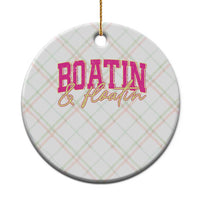 Funny Boating And Floatin Ceramic Ornament Summer Vacation Boat Lake Life - Wonder Print Shop