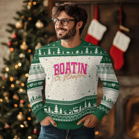 Funny Boating And Floatin Ugly Christmas Sweater Summer Vacation Boat Lake Life - Wonder Print Shop