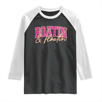 Funny Boating And Floatin Raglan Shirt Summer Vacation Boat Lake Life - Wonder Print Shop