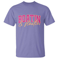 Funny Boating And Floatin T Shirt Summer Vacation Boat Lake Life - Wonder Print Shop