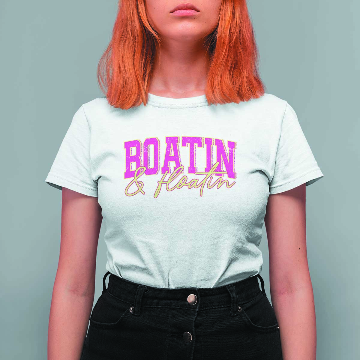 Funny Boating And Floatin T Shirt For Women Summer Vacation Boat Lake Life - Wonder Print Shop