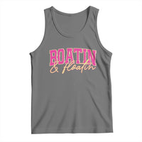 Funny Boating And Floatin Tank Top Summer Vacation Boat Lake Life - Wonder Print Shop