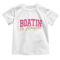 Funny Boating And Floatin Toddler T Shirt Summer Vacation Boat Lake Life - Wonder Print Shop