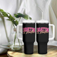 Funny Boating And Floatin Tumbler With Handle Summer Vacation Boat Lake Life - Wonder Print Shop