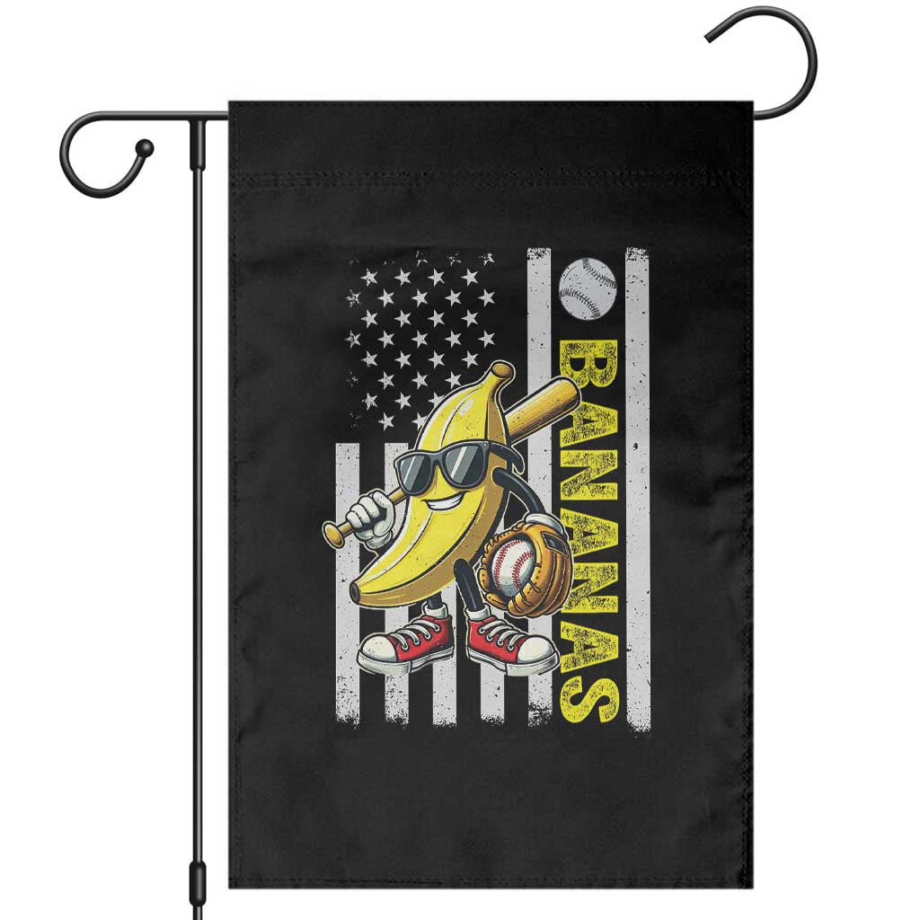 Funny Bananas Lover Baseball Vintage American Flag Garden Flag - Wonder Print Shop