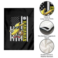 Funny Bananas Lover Baseball Vintage American Flag Garden Flag - Wonder Print Shop