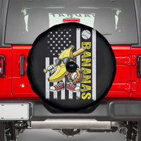 Funny Bananas Lover Baseball Vintage American Flag Spare Tire Cover - Wonder Print Shop