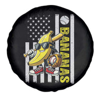 Funny Bananas Lover Baseball Vintage American Flag Spare Tire Cover - Wonder Print Shop