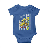Funny Bananas Lover Baseball Vintage American Flag Baby Onesie - Wonder Print Shop