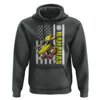 Funny Bananas Lover Baseball Vintage American Flag Hoodie - Wonder Print Shop