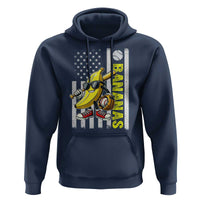 Funny Bananas Lover Baseball Vintage American Flag Hoodie - Wonder Print Shop