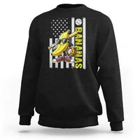 Funny Bananas Lover Baseball Vintage American Flag Sweatshirt - Wonder Print Shop