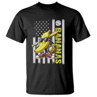 Funny Bananas Lover Baseball Vintage American Flag T Shirt - Wonder Print Shop