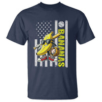 Funny Bananas Lover Baseball Vintage American Flag T Shirt - Wonder Print Shop