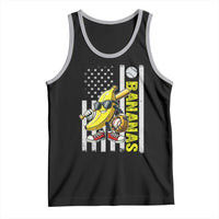Funny Bananas Lover Baseball Vintage American Flag Tank Top - Wonder Print Shop